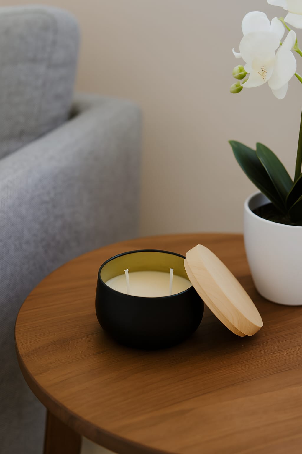 4 Cores Velas Aromáticas Veganas 187g – Branco, Preto, Dourado e Verde | Purificação, Aromaterapia e Decoração | Cera Natural de Coco, Arroz e Palma