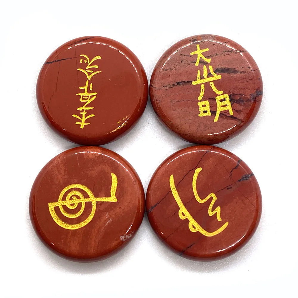 4 Peças de Pedras Naturais - Olho de Tigre - Cura Cristalina - Reiki