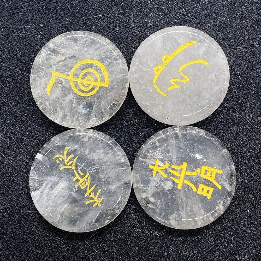 4 Peças de Pedras Naturais - Olho de Tigre - Cura Cristalina - Reiki