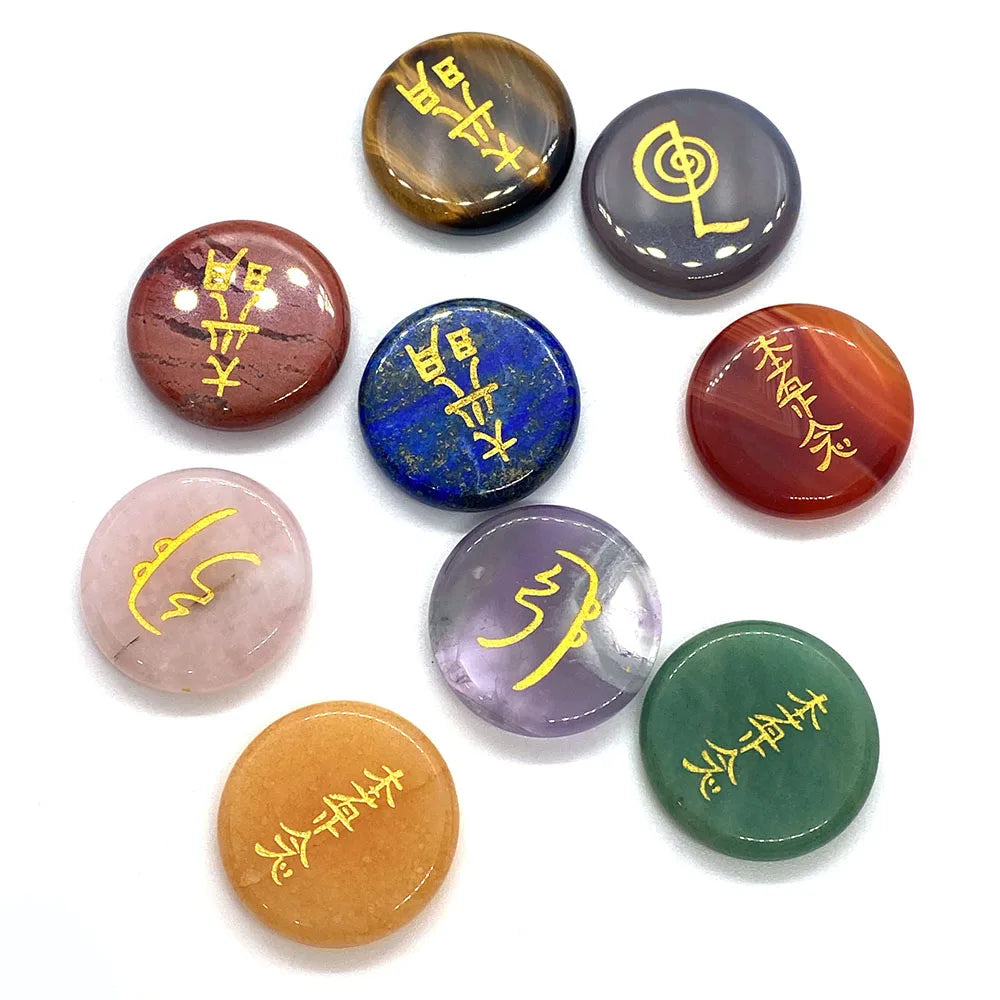 4 Peças de Pedras Naturais - Olho de Tigre - Cura Cristalina - Reiki