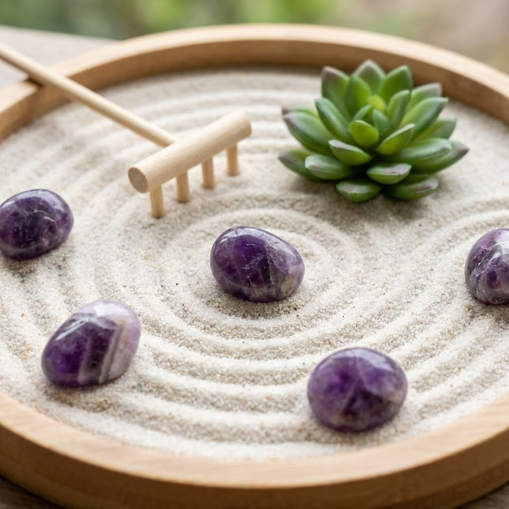 Ametista Pedra Natural Rolada por Peso | de Quartzo Violeta para Chakra Coronário e Harmonização Energética | Harmonia Plena Pedras Naturais