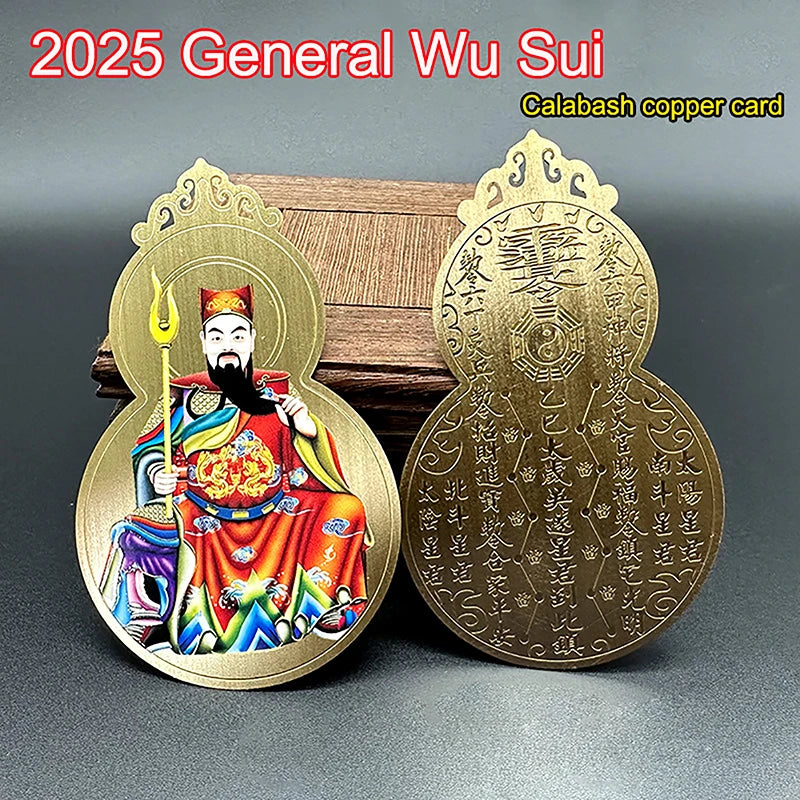 Cartão General Wu Sui 2025 Amuleto Proteção Feng Shui