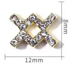 Conjuntos de 10 peças de Ligas com 12 Constelações em 3D, Símbolos Brilhantes para Decoração de Unhas