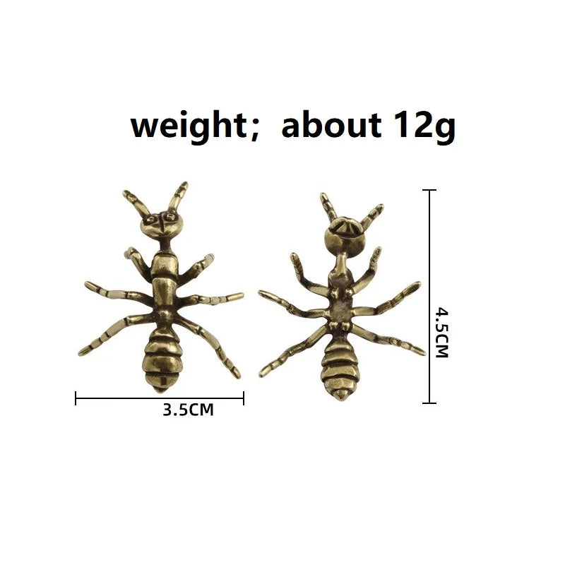 Decoração Estatueta Cobre de Formiga Feng Shui