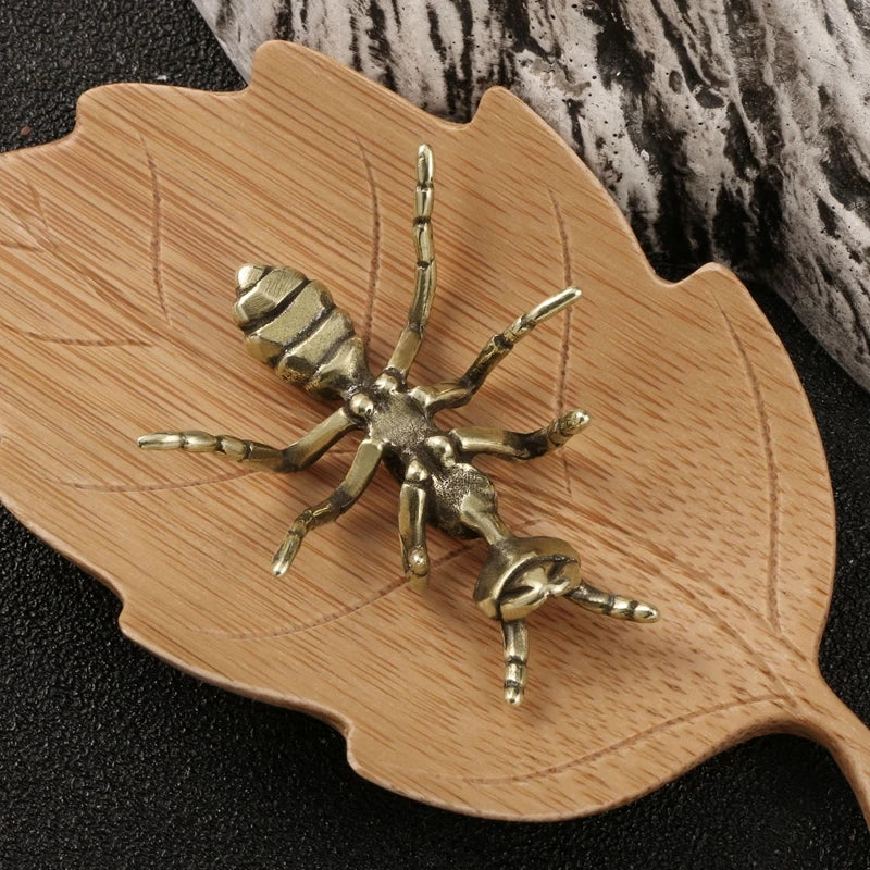 Decoração Estatueta Cobre de Formiga Feng Shui