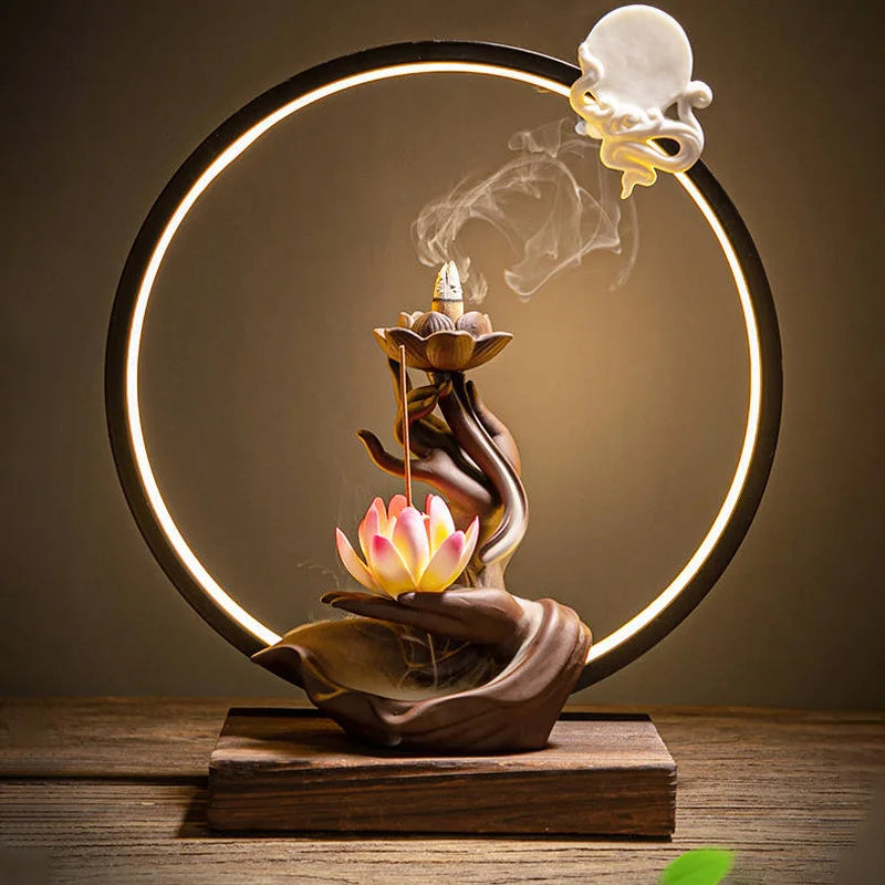 Incensário Flor de Lotus - Aromaterapia - Feng Shui - Decoração