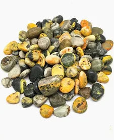 Jaspe Bumblebee Pedra Natural de Energia Cristal da Alegria Proteção Energética Vitalidade Chakra do Plexo Solar