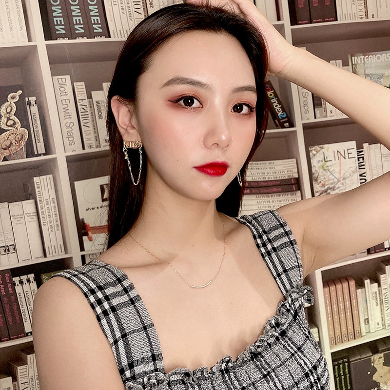 Niche Style Best Selling South Korea Female 925 Silver Needle Internet Influencer Earrings