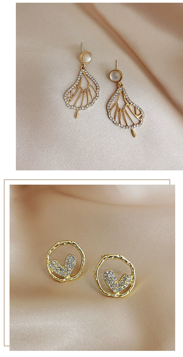 Niche Style Best Selling South Korea Female 925 Silver Needle Internet Influencer Earrings