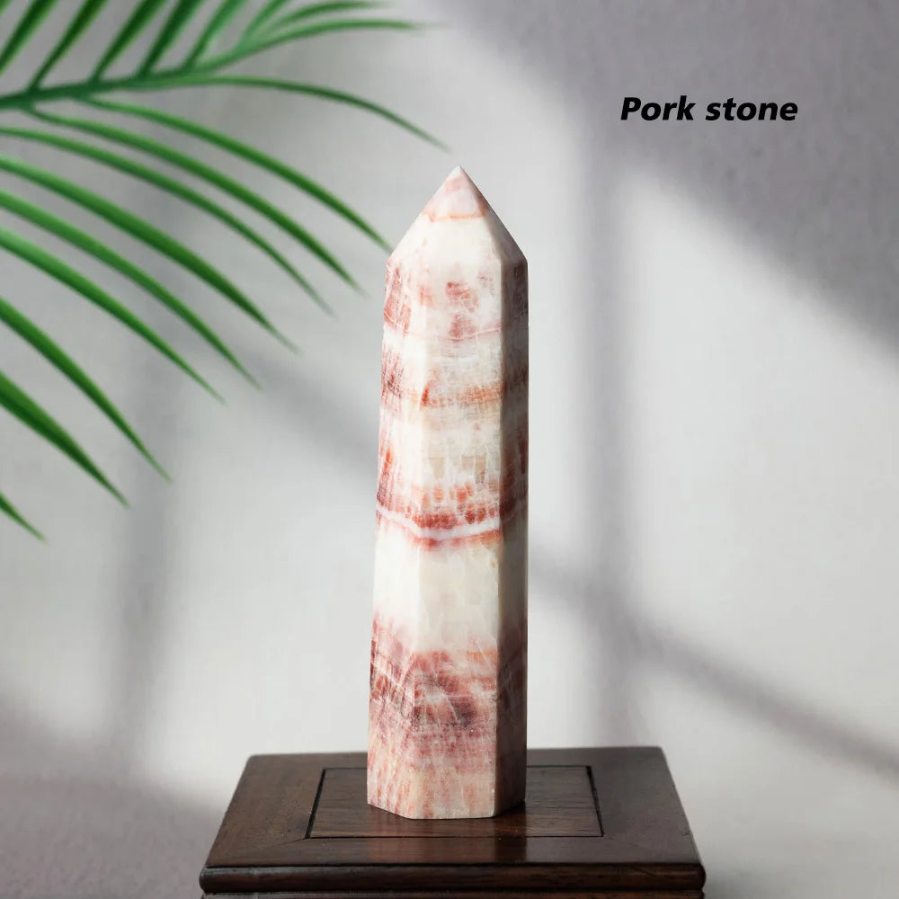 Obelisco de Cristal Natural 13-15cm para Cura e Decoração - Ponto de Energia - Pedras Naturais - Reiki - Feng Shui