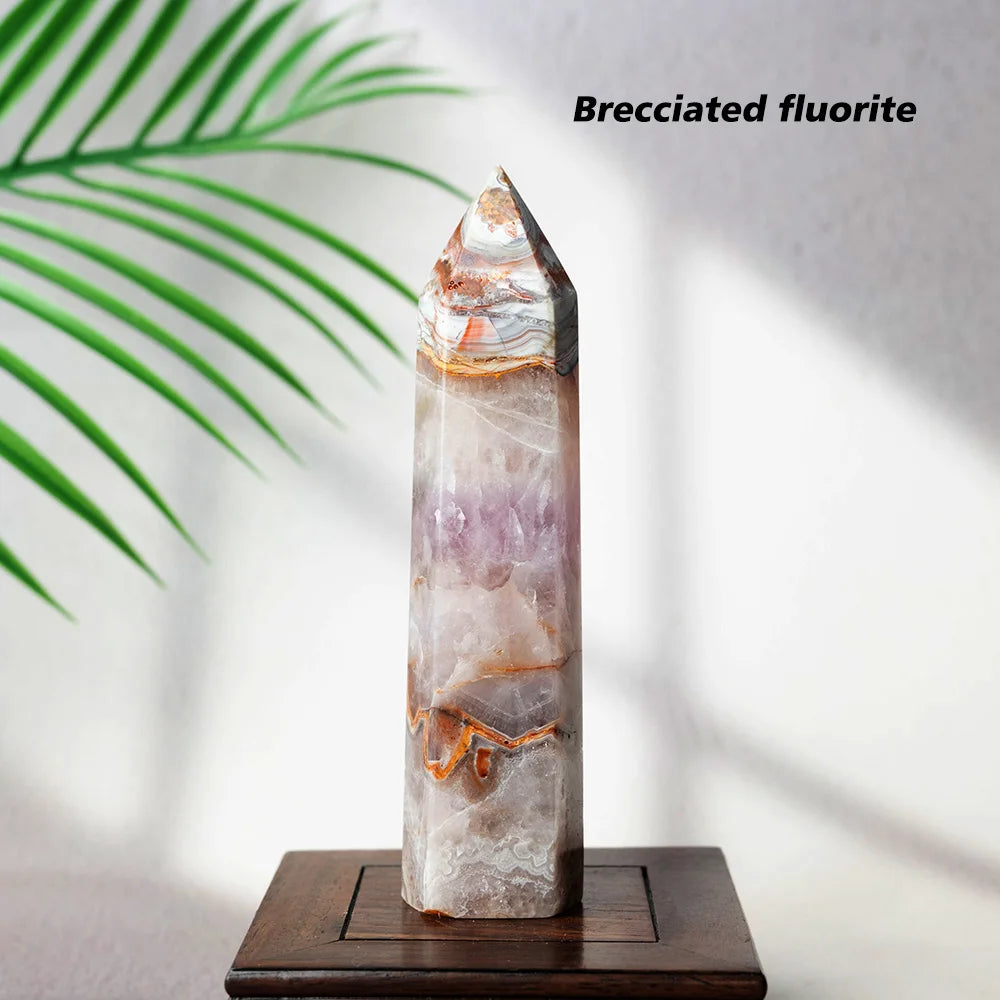Obelisco de Cristal Natural 13-15cm para Cura e Decoração - Ponto de Energia - Pedras Naturais - Reiki - Feng Shui