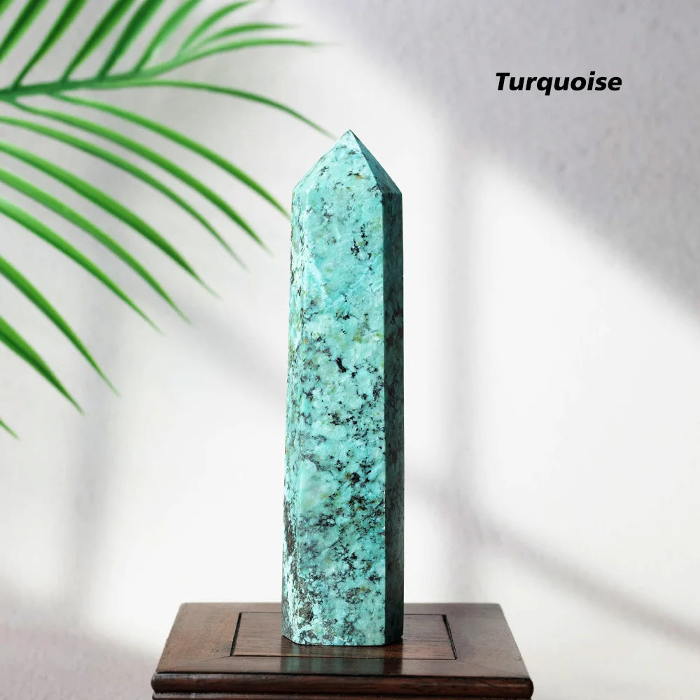 Obelisco de Cristal Natural 13-15cm para Cura e Decoração - Ponto de Energia - Pedras Naturais - Reiki - Feng Shui