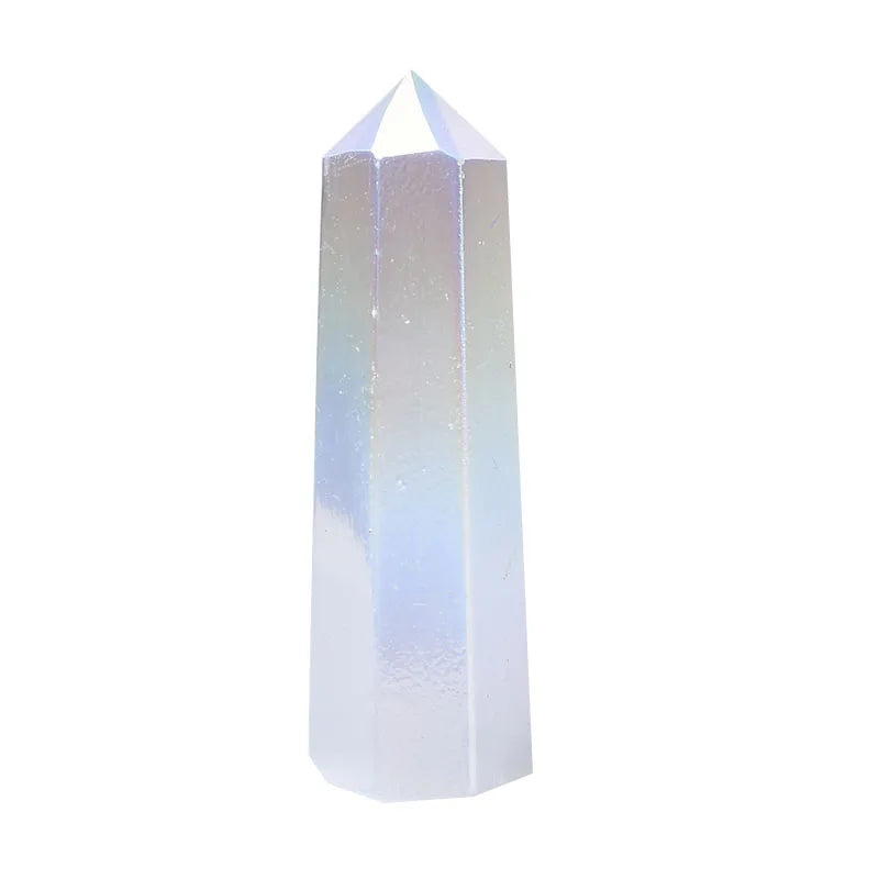 Pedra Natural Cristal Selenita Pirãmide Feng Shui Reiki