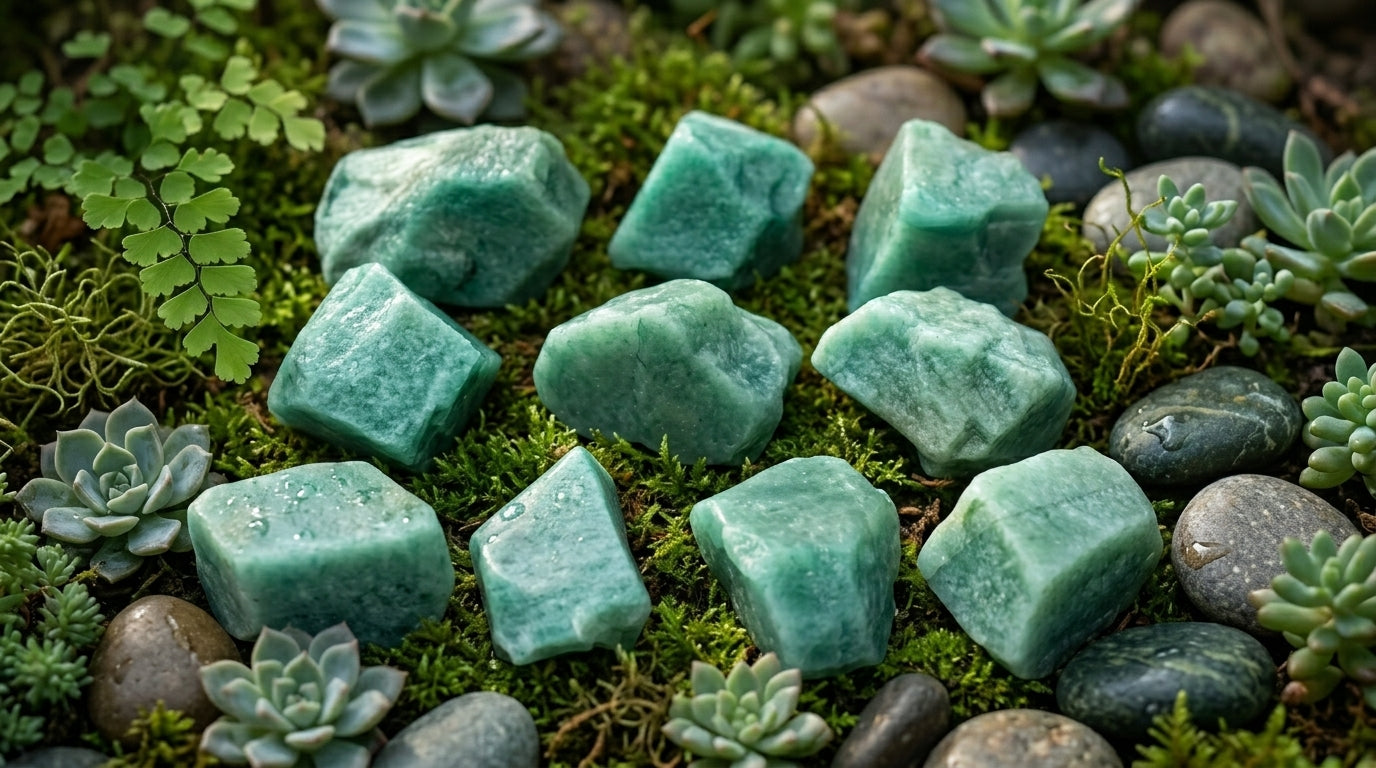 Pedra Natural Quartzo Verde – Pedra de Harmonia e Vitalidade | Cristal Natural por Peso