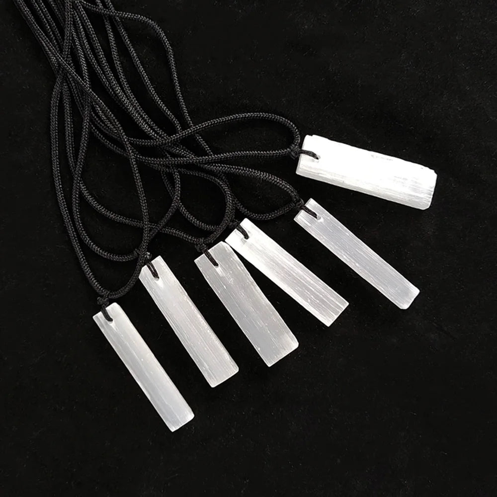 Pedras Naturais Bastão de Selenita Semi Joias Reiki Feng Shui