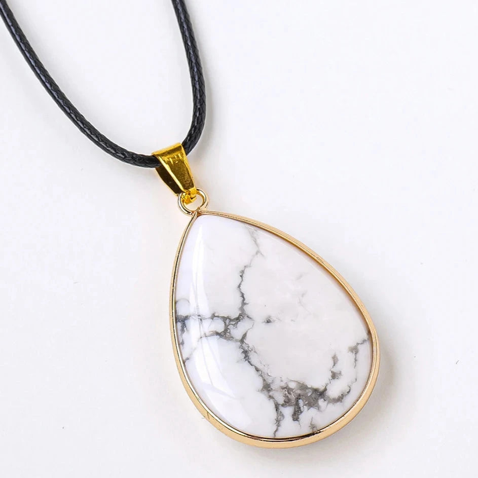 Pingente Feminino Pedra Natural Olho de Tigre Obsidiana Quartzo Rosa Metal Dourado