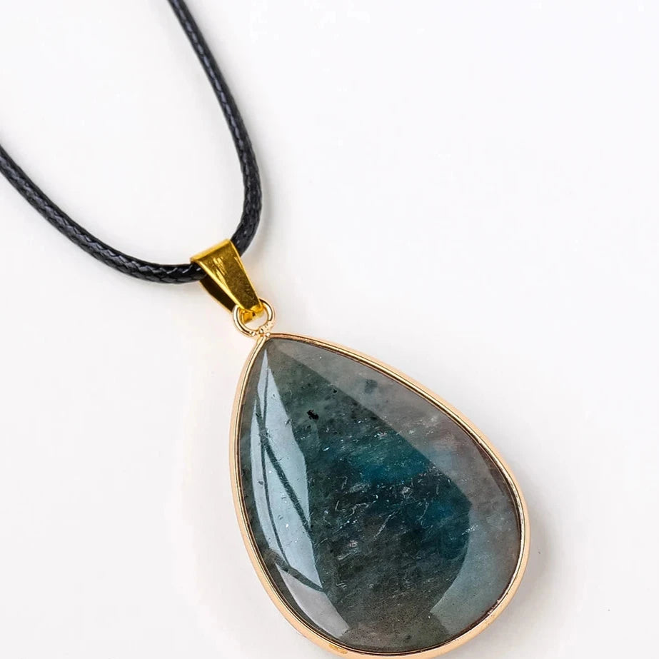 Pingente Feminino Pedra Natural Olho de Tigre Obsidiana Quartzo Rosa Metal Dourado