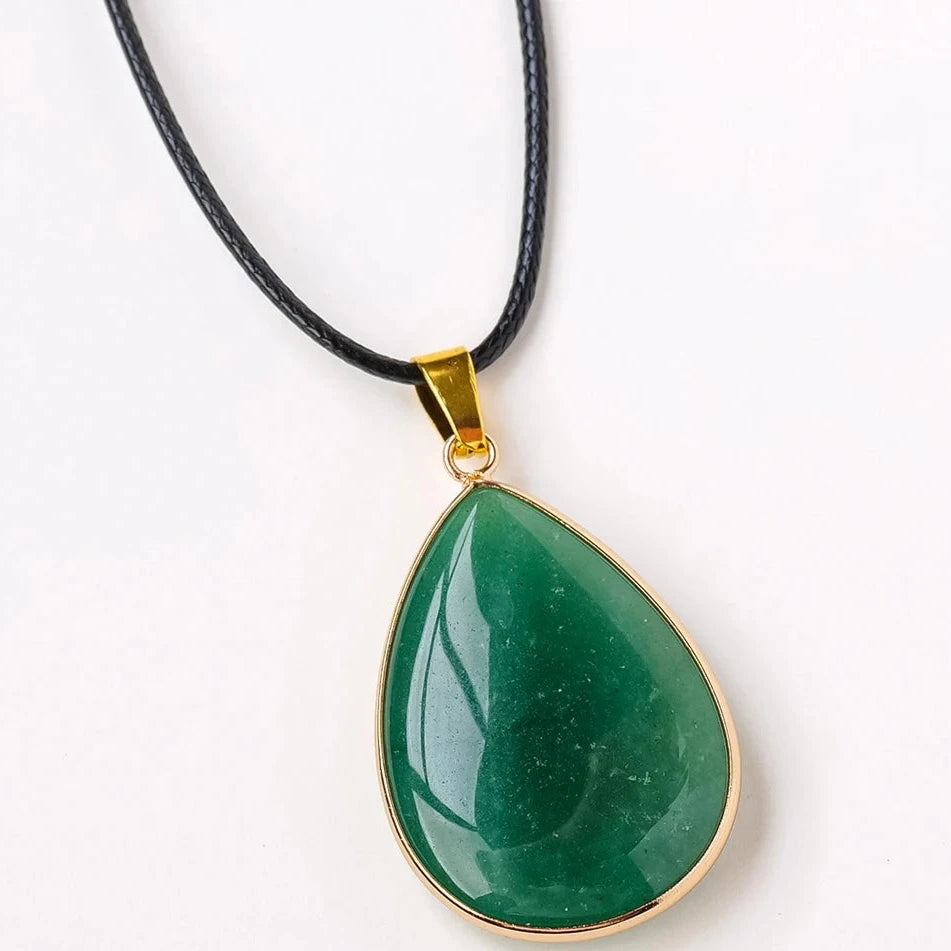 Pingente Feminino Pedra Natural Olho de Tigre Obsidiana Quartzo Rosa Metal Dourado