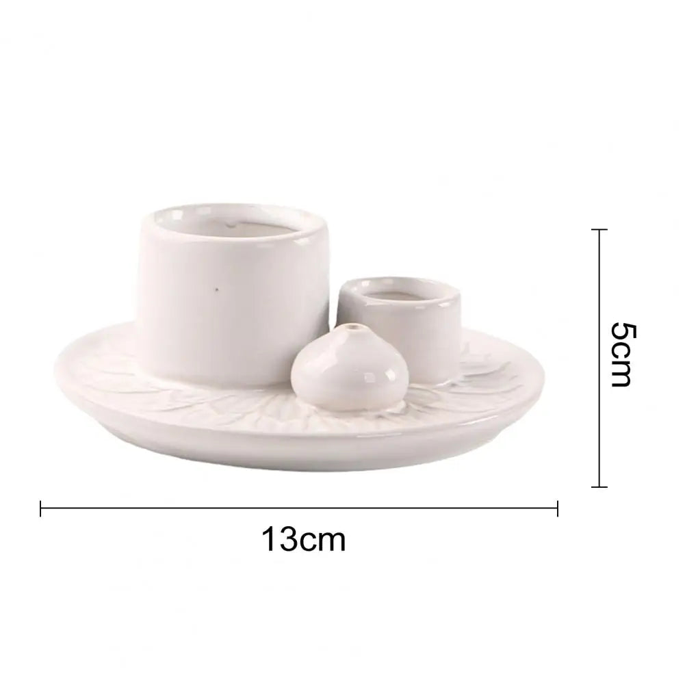 Porta Incensos de Cerâmica Meditação -Decoração - Feng Shui - Reiki -Aromaterapia