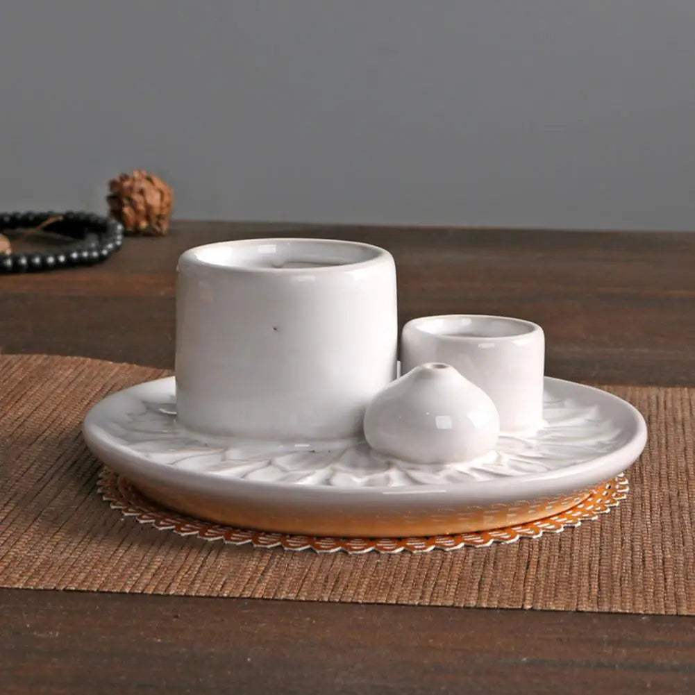 Porta Incensos de Cerâmica Meditação -Decoração - Feng Shui - Reiki -Aromaterapia