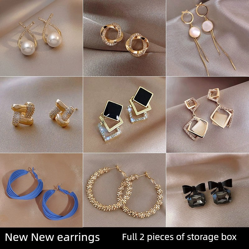 Niche Style Best Selling South Korea Female 925 Silver Needle Internet Influencer Earrings