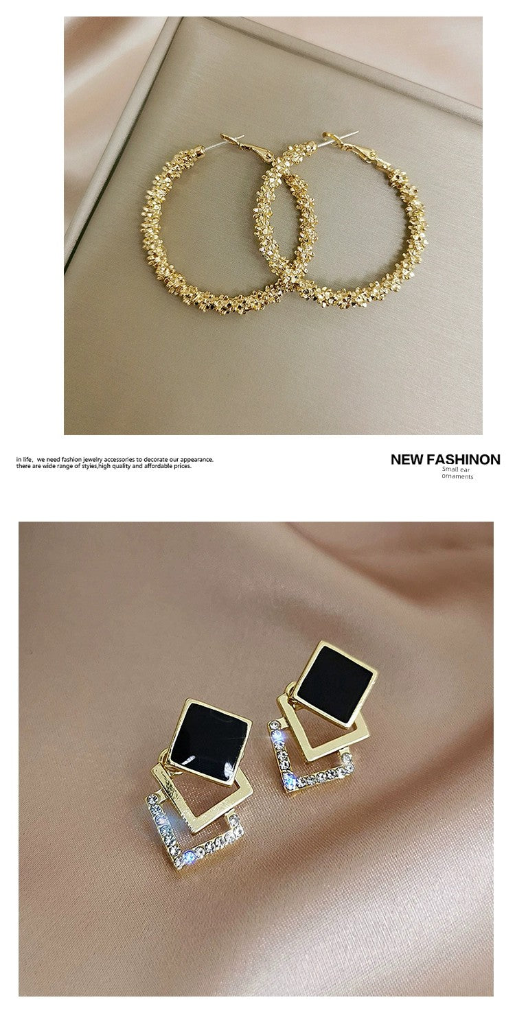 Niche Style Best Selling South Korea Female 925 Silver Needle Internet Influencer Earrings