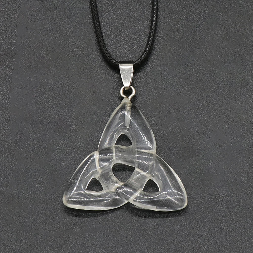 Semi Joia Pingente Pedra Natural Cristal Olho de Tigre Quartzo Rosa Reiki