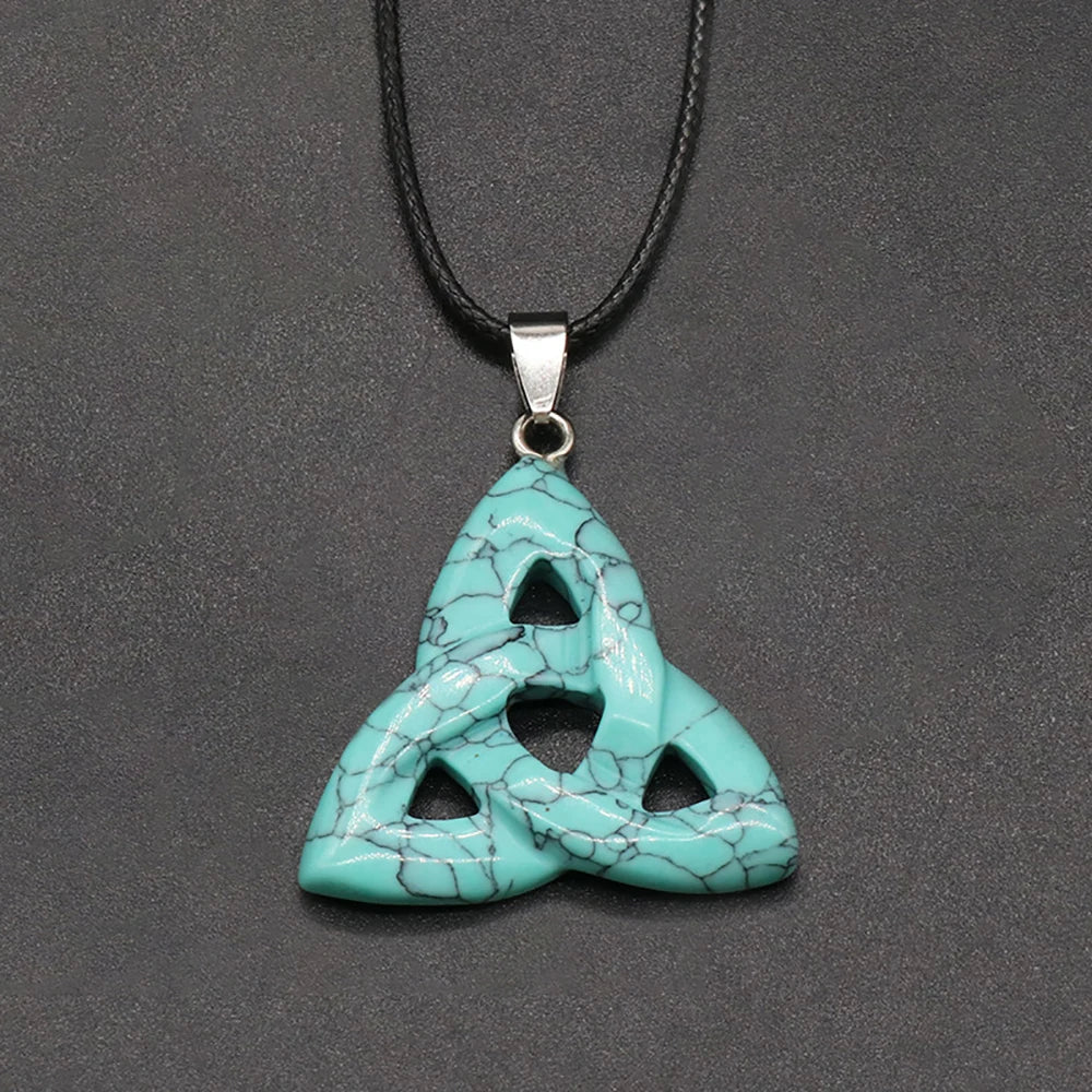 Semi Joia Pingente Pedra Natural Cristal Olho de Tigre Quartzo Rosa Reiki