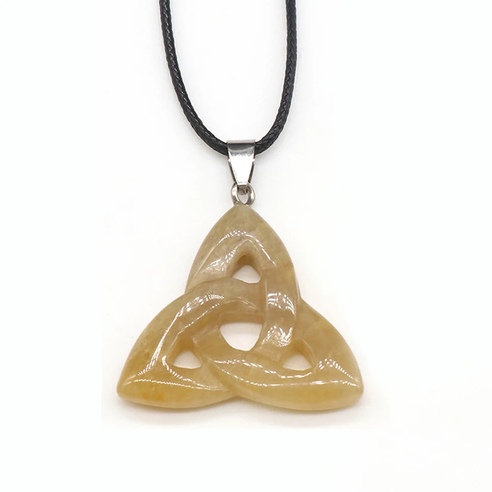 Semi Joia Pingente Pedra Natural Cristal Olho de Tigre Quartzo Rosa Reiki