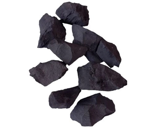 Shungita Pedra Natural Bruta Proteção Purificação Energética Vibração Elevada Energia da Terra Chakra Raiz