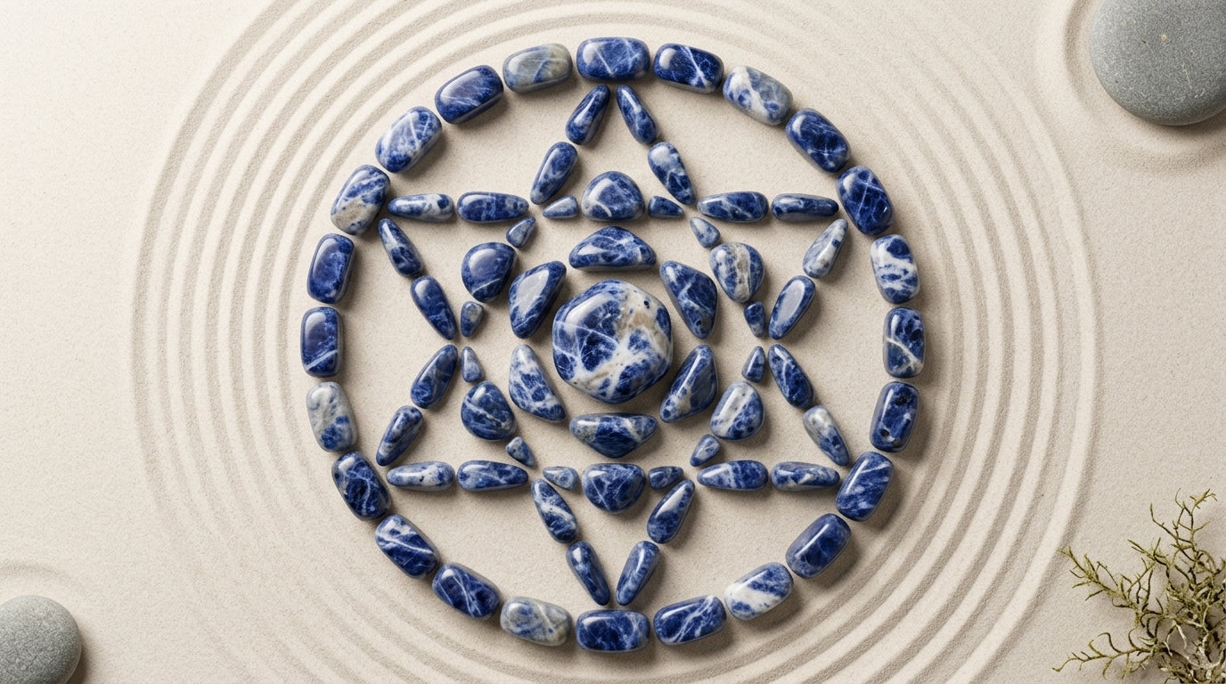 Sodalita Natural – Pedra de Proteção e Clareza Mental | Cristal Azul Natural | Pedra por Peso