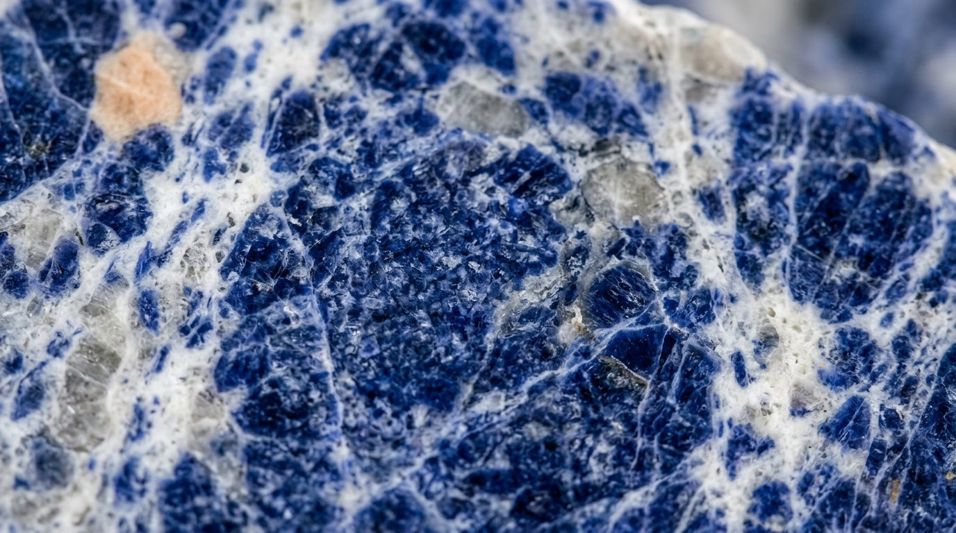 Sodalita Natural – Pedra de Proteção e Clareza Mental | Cristal Azul Natural | Pedra por Peso