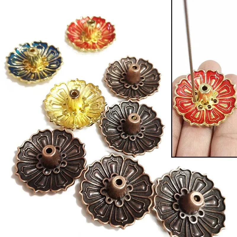 Suporte de Incenso - Flor de Lótus - Porta Incenso Decorativo - Feng Shui - Reiki - Aromaterapia