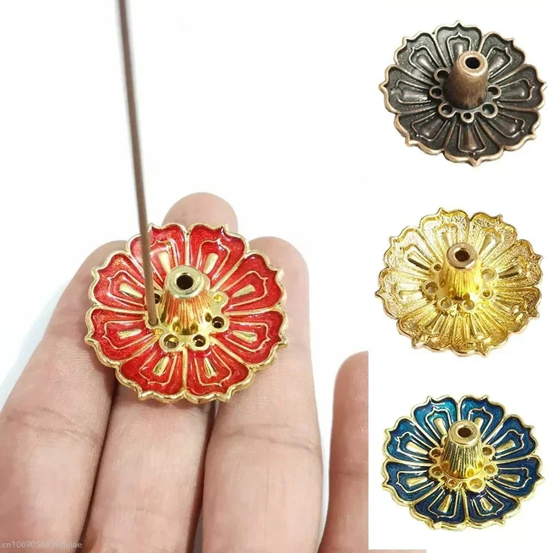 Suporte de Incenso - Flor de Lótus - Porta Incenso Decorativo - Feng Shui - Reiki - Aromaterapia