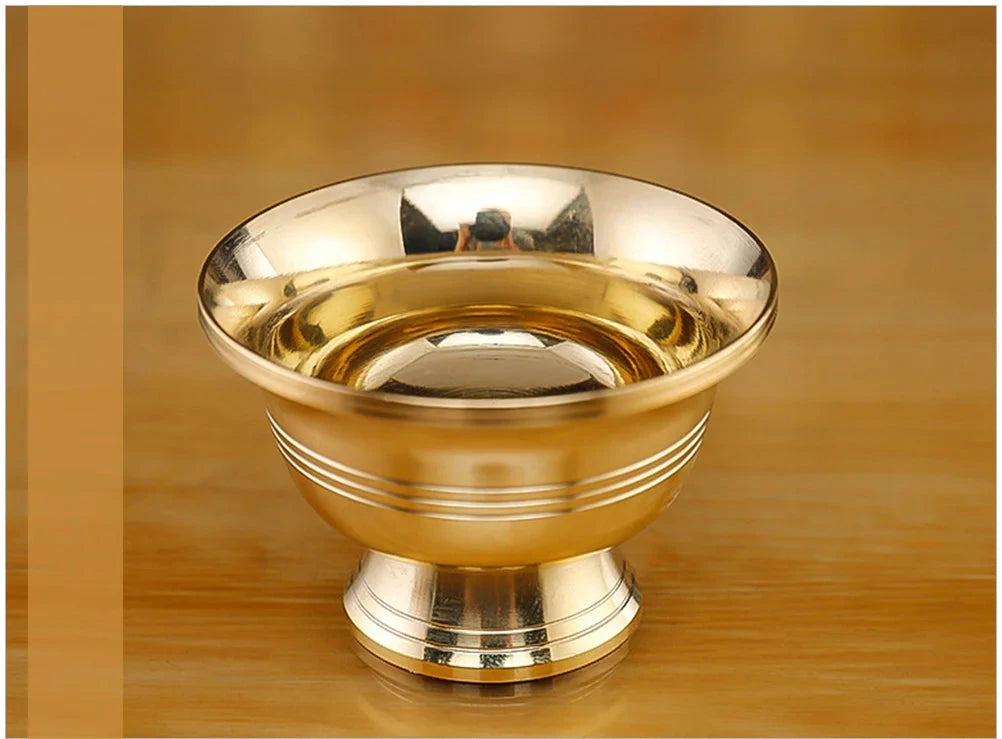 Suporte para Vela de Cera em Cobre – Castiçal Decorativo -Feng Shui