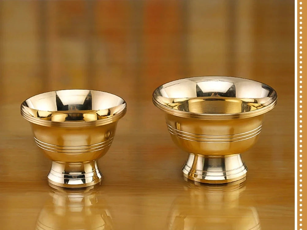 Suporte para Vela de Cera em Cobre – Castiçal Decorativo -Feng Shui