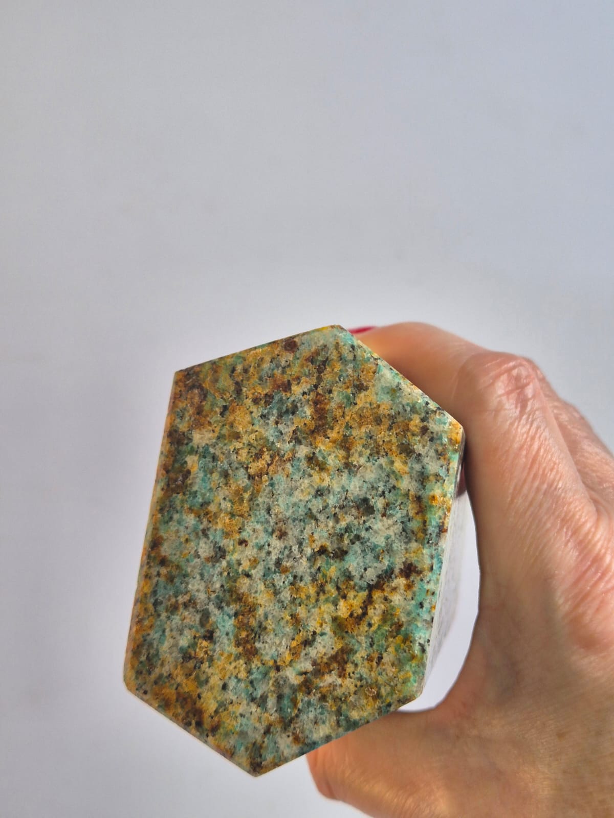 Obelisco Pedra Natural Amazonita Energia Espiritual CristaisDePoder AltarSagrado Chakras HarmoniaPlena EquilibrioEnergetico