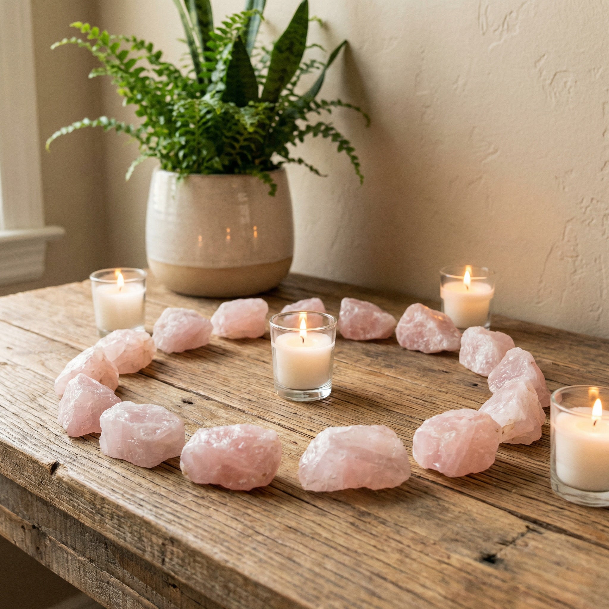 Quartzo Rosa Natural 100g – Pedra do Amor, Harmonia Emocional e Energia do Coração - Harmonia Plena Pedras Naturais