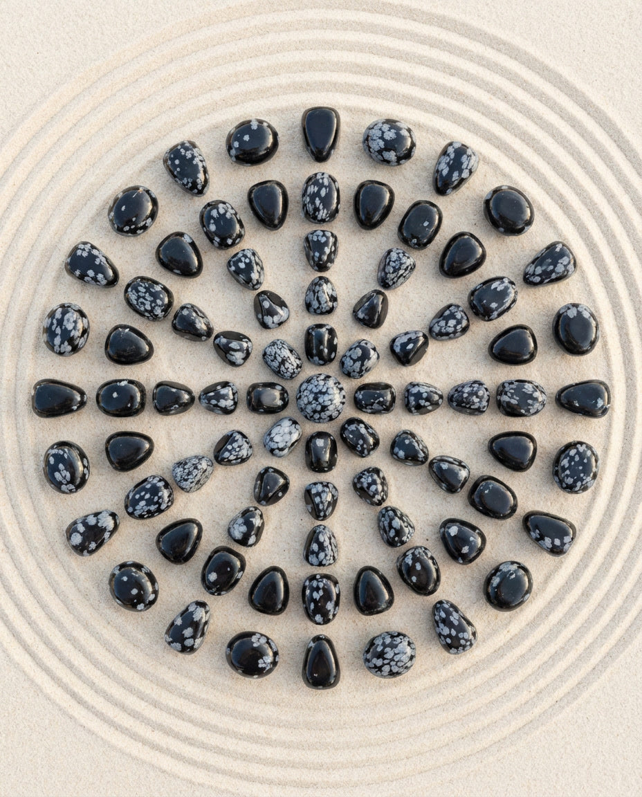 Obsidiana Floco de Neve Natural – Proteção e Equilíbrio Energético