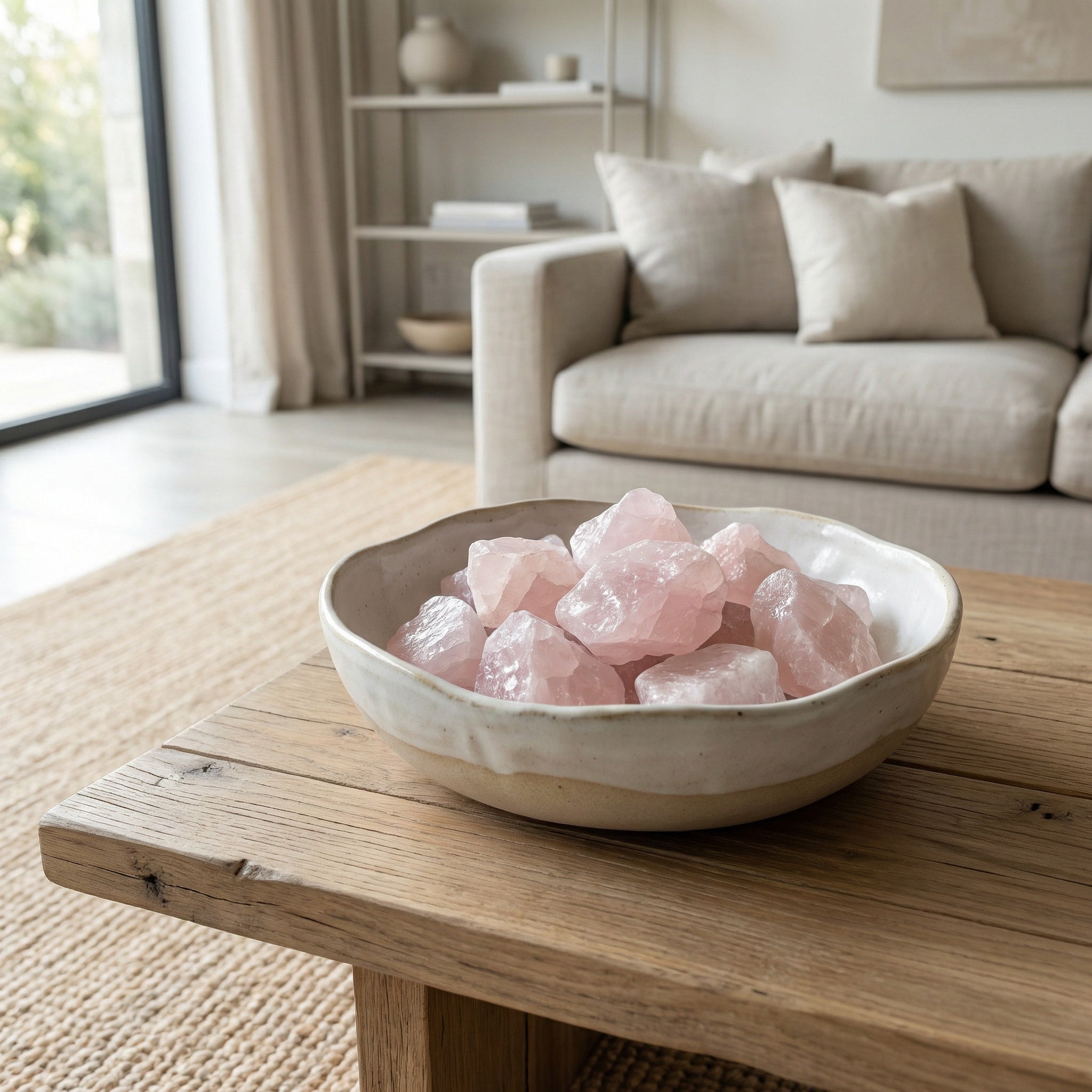 Quartzo Rosa Natural 100g – Pedra do Amor, Harmonia Emocional e Energia do Coração - Harmonia Plena Pedras Naturais