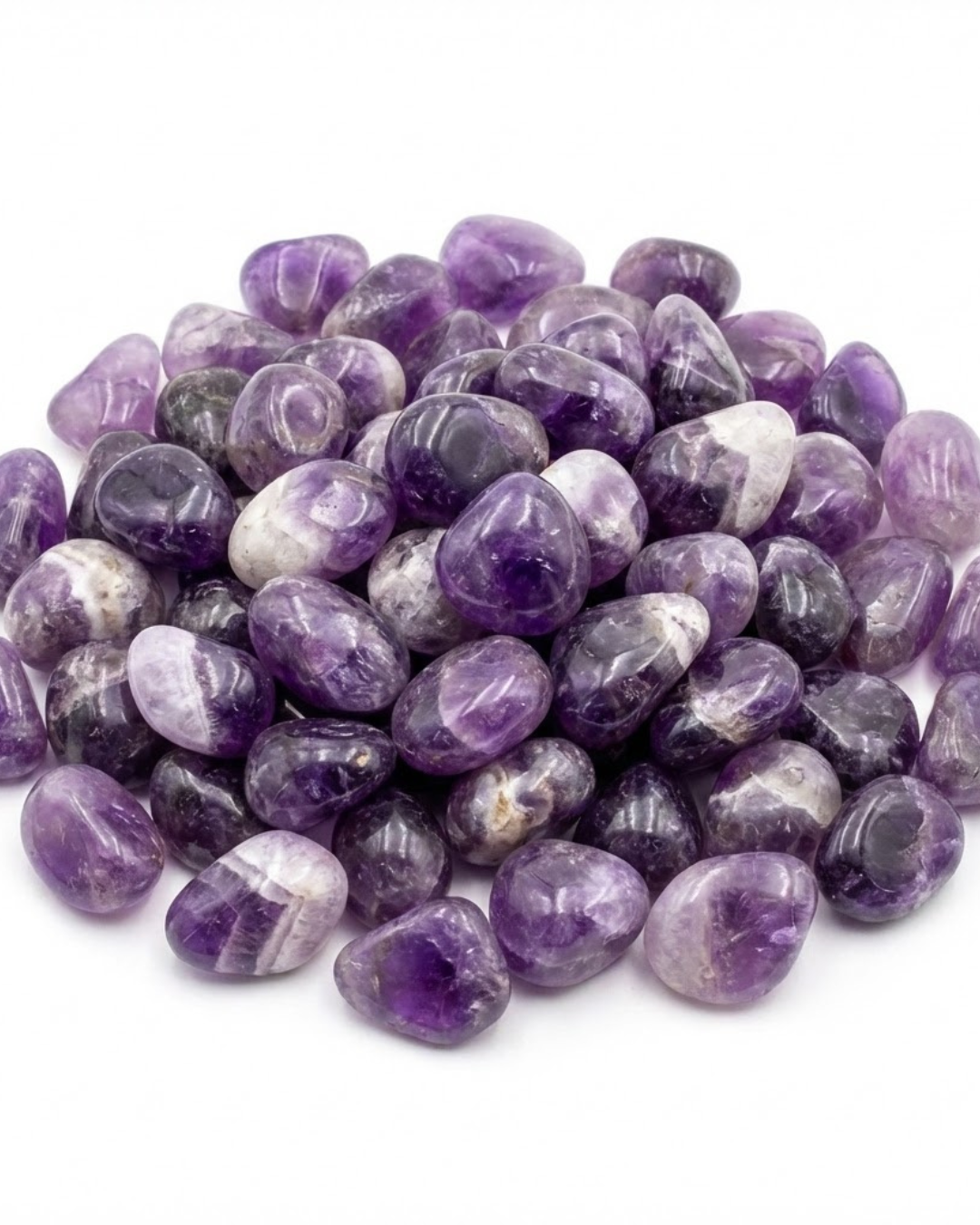 Ametista Pedra Natural Rolada por Peso | de Quartzo Violeta para Chakra Coronário e Harmonização Energética | Harmonia Plena Pedras Naturais