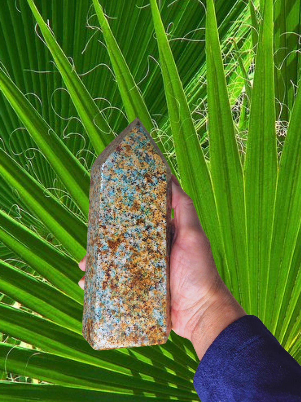 Obelisco Pedra Natural Amazonita Energia Espiritual CristaisDePoder AltarSagrado Chakras HarmoniaPlena EquilibrioEnergetico