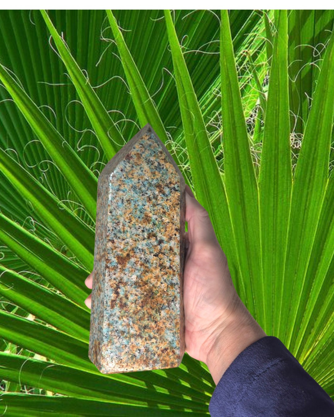 Obelisco Pedra Natural Amazonita Energia Espiritual CristaisDePoder AltarSagrado Chakras HarmoniaPlena EquilibrioEnergetico