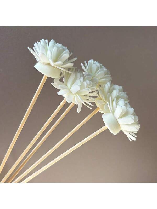 Kits de 20 Varetas Difusoras com Flores Aromáticas em Espuma Branca | Difusor Decorativo para Harmonização de Ambientes | Harmonia Plena  Aromaterapia