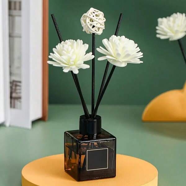 Kits de 20 Varetas Difusoras com Flores Aromáticas em Espuma Branca | Difusor Decorativo para Harmonização de Ambientes | Harmonia Plena  Aromaterapia