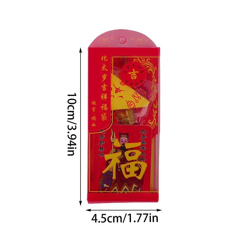 2025 Tai Sui Amuleto de Boa Sorte Proteção Riqueza Feng Shui 