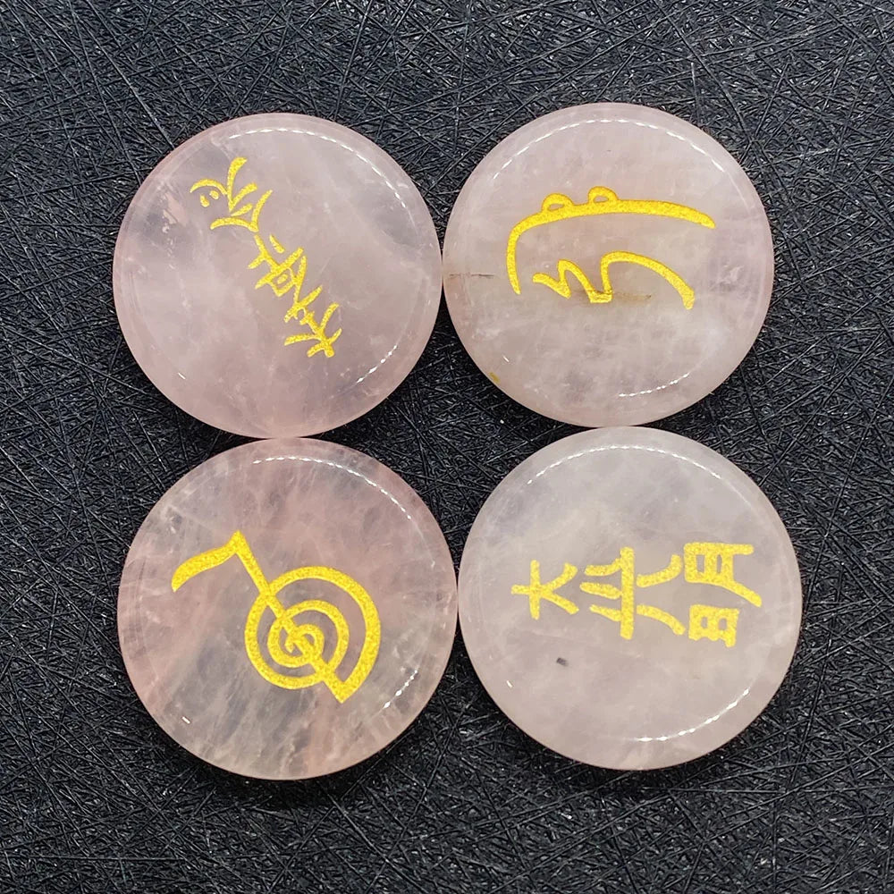 4 Peças de Pedras Naturais - Olho de Tigre - Cura Cristalina - Reiki
