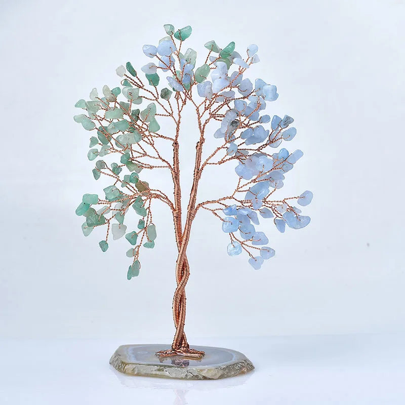 Acessórios Decoração Feng Shui Arvore Cascalho Cristais Naturais