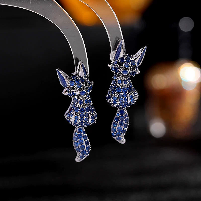 Brincos Femininos Cabeça de Leopardo com Zircônia - Vários Estilos de Brincos Pequenos Criativos - Semi Joias
