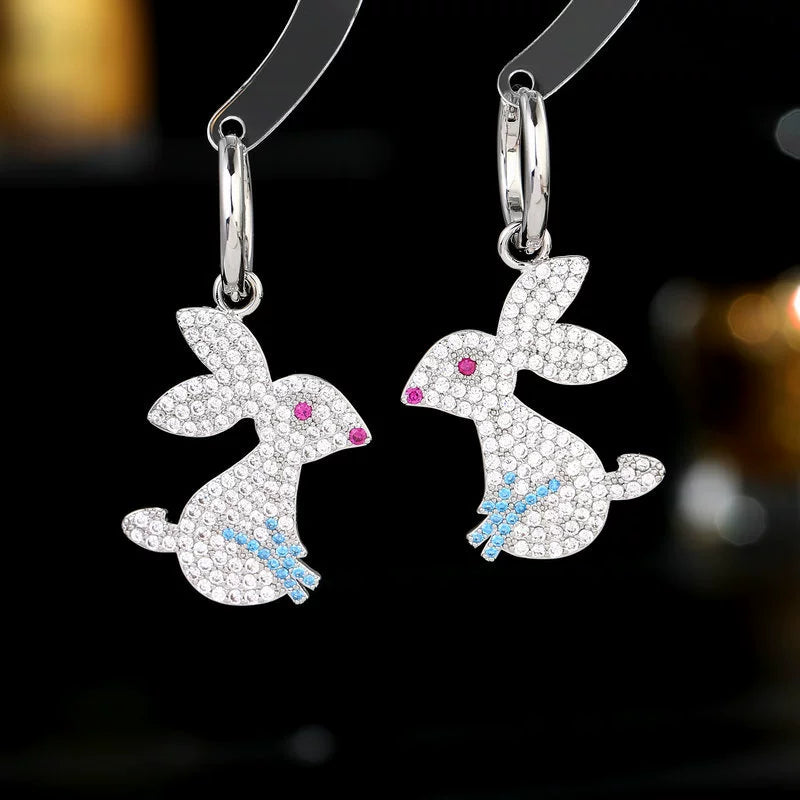 Brincos Femininos Cabeça de Leopardo com Zircônia - Vários Estilos de Brincos Pequenos Criativos - Semi Joias